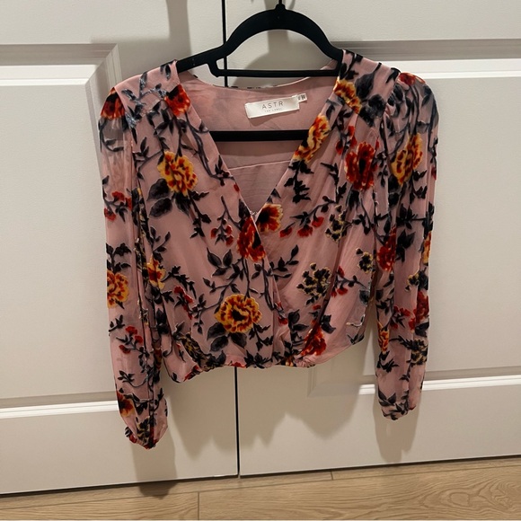Tops - Pink and Floral Blouse from Boutique